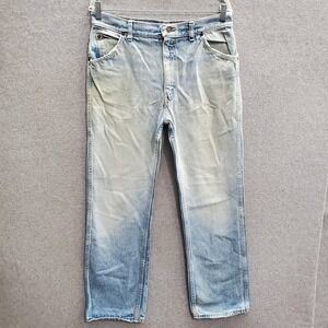 VINTAGE Austin Reed Men Jeans 34x30 Denim‎ Straight Pockets Mid Rise Light Wash